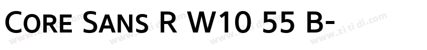 Core Sans R W10 55 B字体转换 Core Sans R W10 55 B字体转换